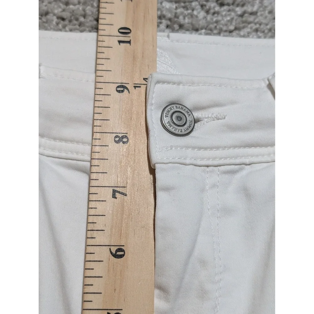 Tommy Bahama Shorts Women 4 White Bermuda 191-TW110609 Cotton Stretch Coastal - Picture 6 of 8